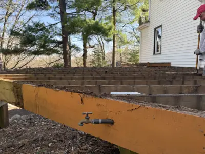 New composite deck surface installed on Chanhassen deck replacement project