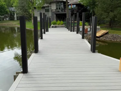New bridge decking installed for a private community in Hopkins Minnesota