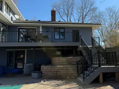 Finished full view of the Minnetonka composite deck resurfacing project