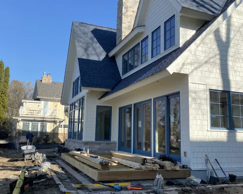 New house construction project done by Brewer Built in Minnetonka
