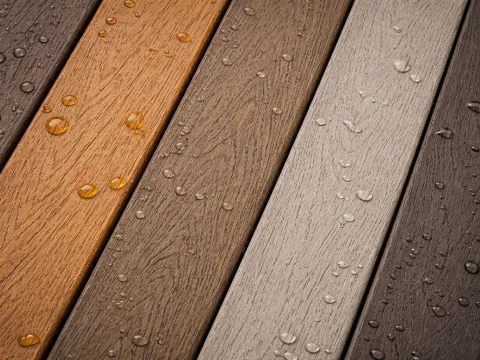 TimberTech deck board color and grain detail