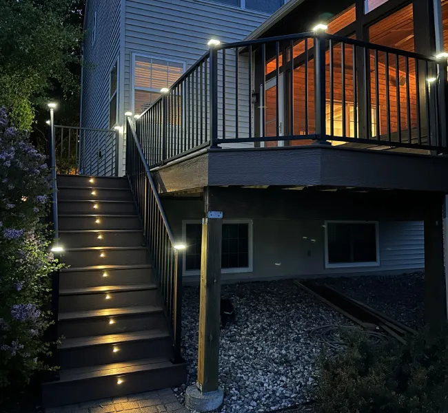 Custom deck building project by Brewer Built