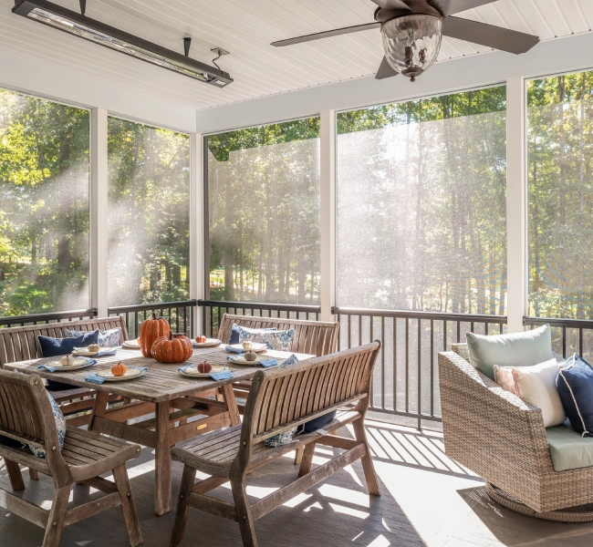 Custom screen room built by Brewer Built