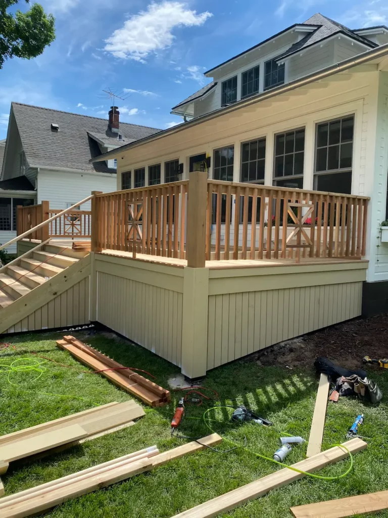 wood deck railing ideas